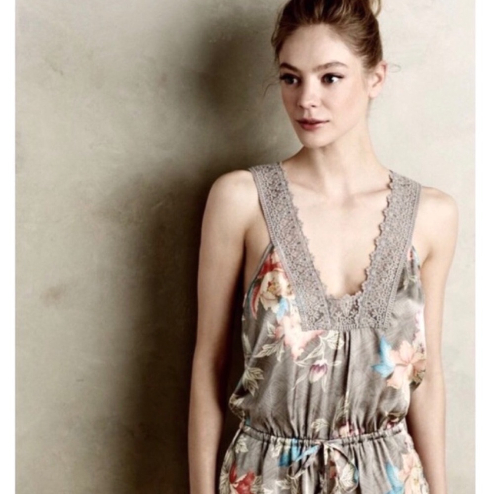 Anthro Eloise Floral Silk Tank - Picture 3 of 8